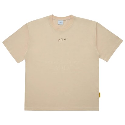 ADLV Glossy Logo Tee Beige