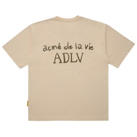 ADLV Glossy Logo Tee Beige