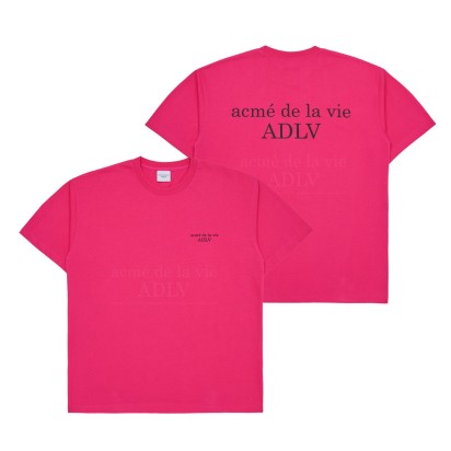 ADLV Basic Logo S2 Tee Hot Pink
