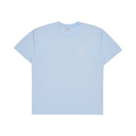 ADLV Script Logo Printing Tee Sky Blue