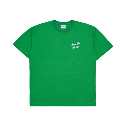 ADLV Script Logo Printing Tee Green