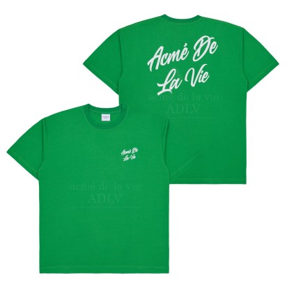 ADLV Script Logo Printing Tee Green