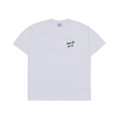 ADLV Script Logo Printing Tee White