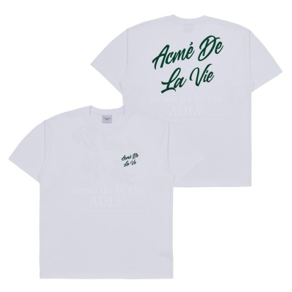 ADLV Script Logo Printing Tee White