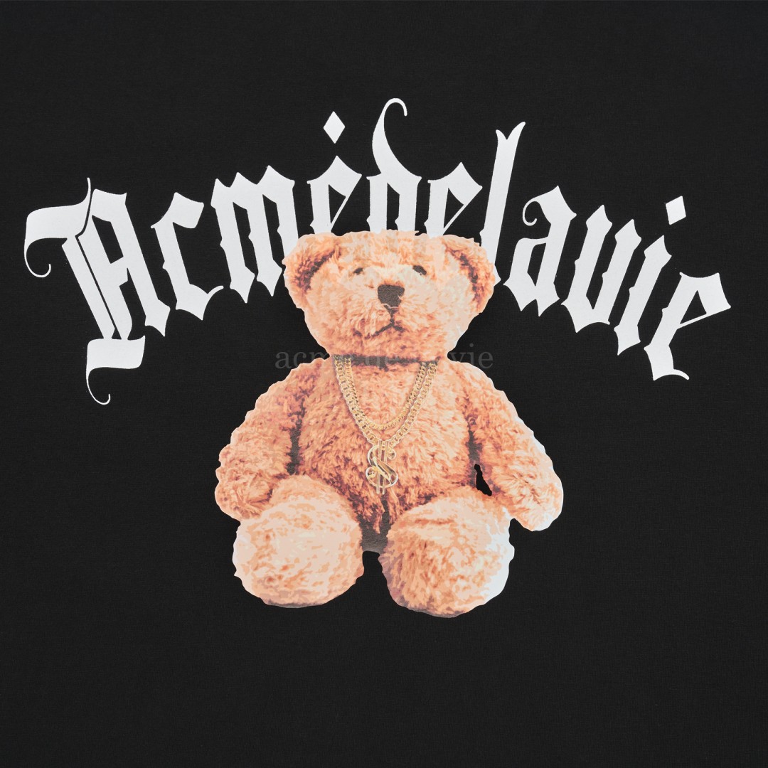 ADLV Gold Chain Bear Doll Tee Black