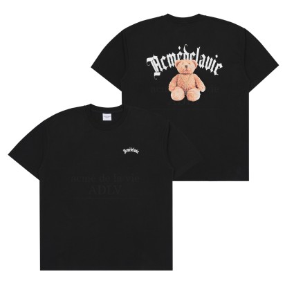 ADLV Gold Chain Bear Doll Tee Black
