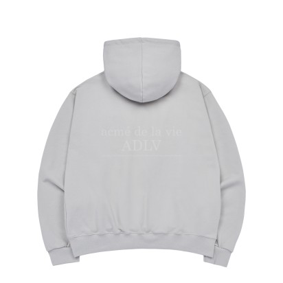 ADLV Three Boucle Bear Hoodie Light Grey