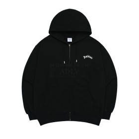 ADLV Gold Chain Bear Doll Zip Up Hoodie Black