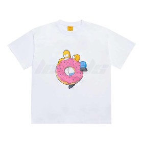 ADLV x The Simpsons Donuts Homer Simpsons Tee White
