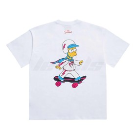 ADLV x The Simpsons Skater Bart Simpsons Tee White