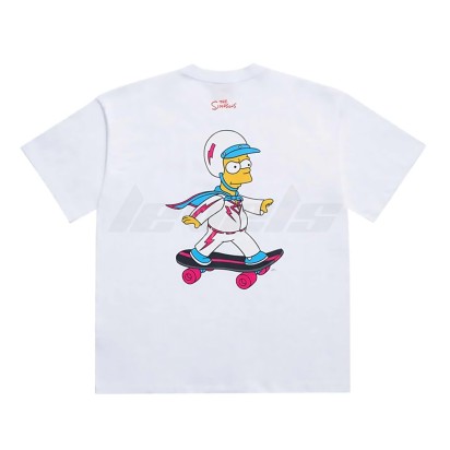 ADLV x The Simpsons Skater Bart Simpsons Tee White