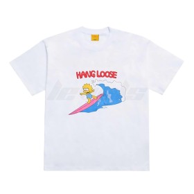 ADLV x The Simpsons Surfer Lisa Simpsons Tee White