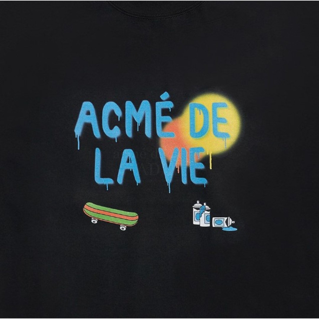 ADLV x The Simpsons Graffiti Bart Simpsons Tee Black