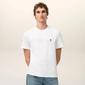 AMI Paris Cotton Ami de Coeur Tee White