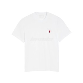 AMI Paris Cotton Ami de Coeur Tee White