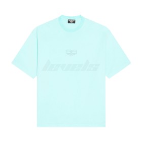 Balenciaga BB Paris Icon Tee Aqua Green