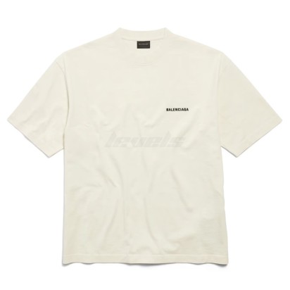 Balenciaga Balenciaga Back Tee Beige