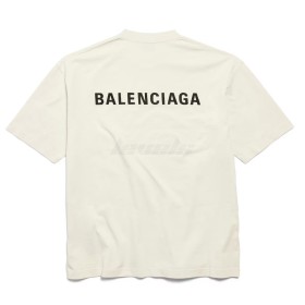 Balenciaga Balenciaga Back Tee Beige