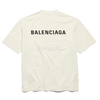 Balenciaga Balenciaga Back Tee Beige