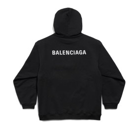 Balenciaga Balenciaga Back Regular Fit Hoodie Black