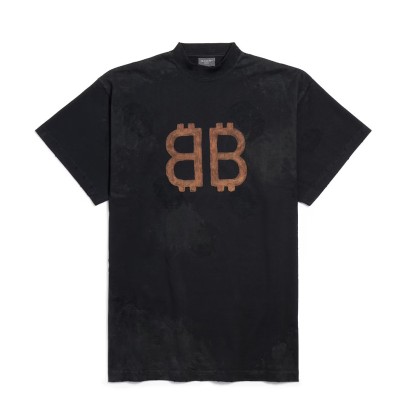 Balenciaga Crypto Tee Black Faded