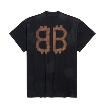 Balenciaga Crypto Tee Black Faded