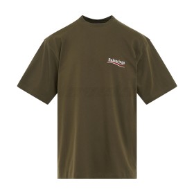 Balenciaga Political Campaign Tee Khaki