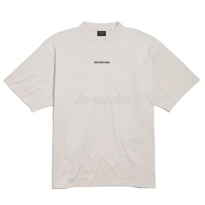 Balenciaga New Balenciaga Back Tee Off White