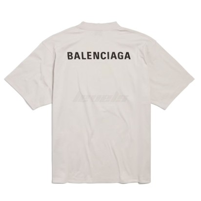 Balenciaga New Balenciaga Back Tee Off White