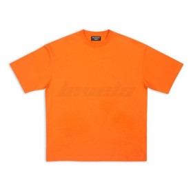 Balenciaga BB Corp Logo Tee Orange