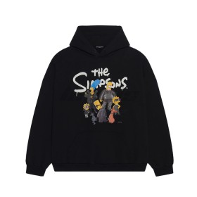 Balenciaga x The Simpsons Wide Fit Hoodie Black