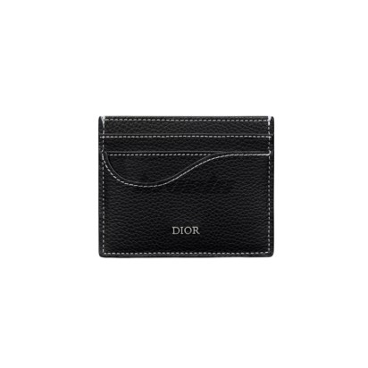 Dior Saddle Card Holder Black