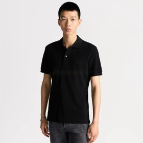 Dior CD Icon Polo Shirt Black