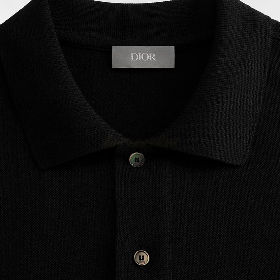 Dior CD Icon Polo Shirt Black