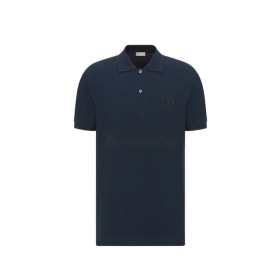 Dior CD Icon Polo Shirt Navy Blue