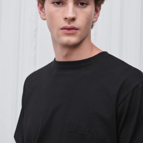 Dior Tee with Dior Embroidery Black