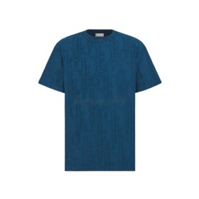 Dior Oblique Tee Deep Blue