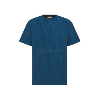 Dior Oblique Tee Deep Blue
