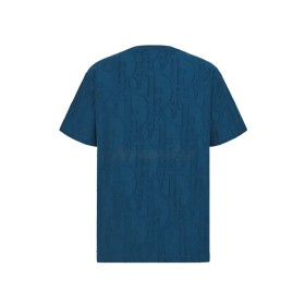 Dior Oblique Tee Deep Blue