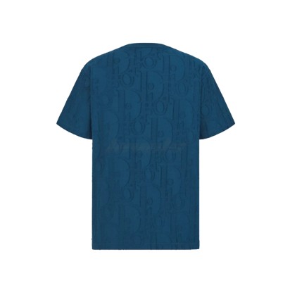 Dior Oblique Tee Deep Blue