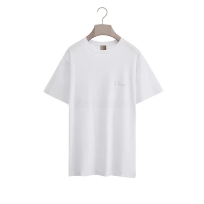 Dior Tee with Dior Embroidery White
