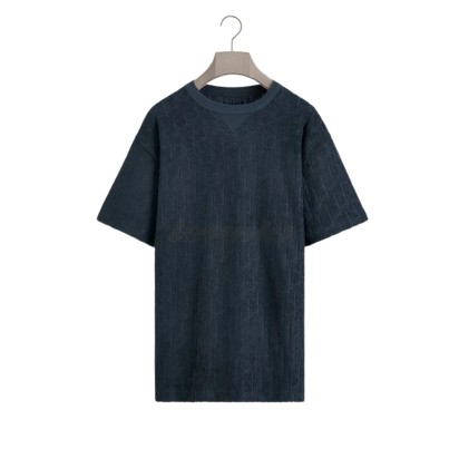 Dior Oblique Tee Navy Blue
