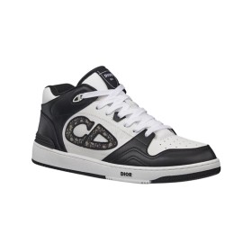Dior B57 Dribble Mid-Top Sneaker Black and White