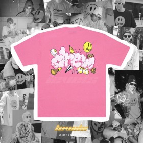 Drew House Doodle Joy Tee Hot Pink