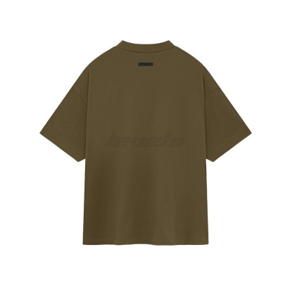 Fear of God ESSENTIALS FW24 Jersey Crewneck Tee Olive