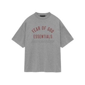 Fear of God ESSENTIALS FW24 Jersey Crewneck Tee Dark Heather