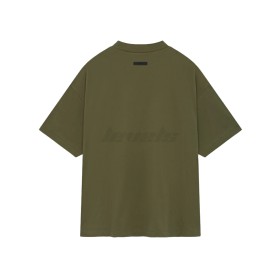 Fear of God ESSENTIALS FW24 Jersey Crewneck Tee Military