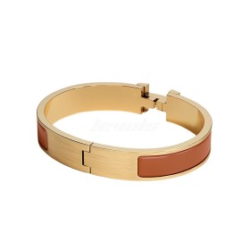 Hermes Clic HH Bracelet Gold Mat Yellow Gold Plated
