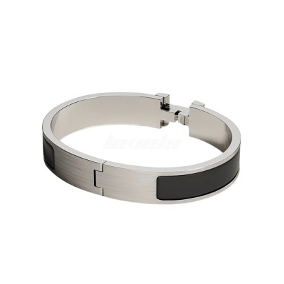 Hermes Clic HH Bracelet Noir Mat Palladium