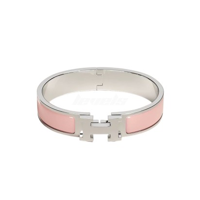 Hermes Clic H Bracelet Rose Candeur